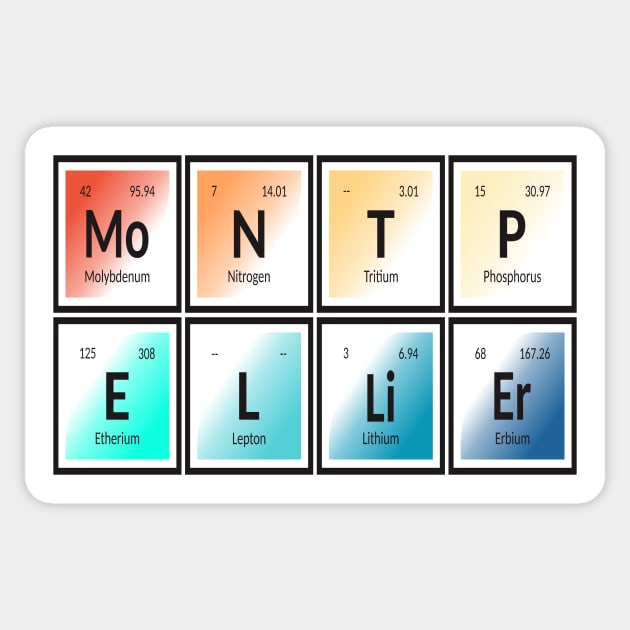 Montpellier Elements Sticker by Maozva-DSGN